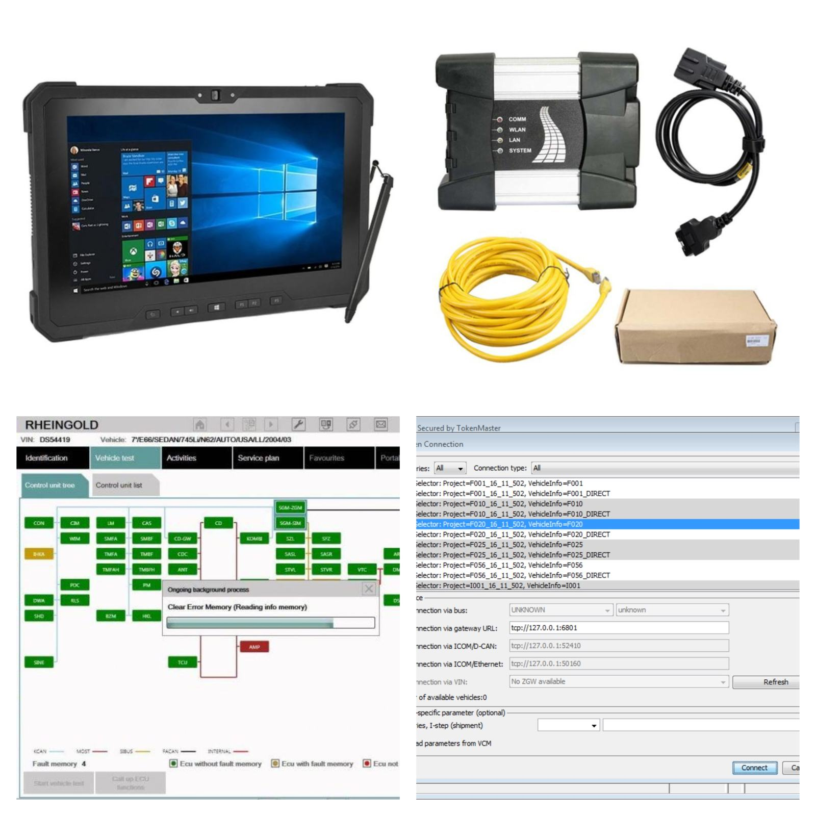 BMW Icom Next a-b-c 2025 dijagnostika + Dell 7212 Military Rugged