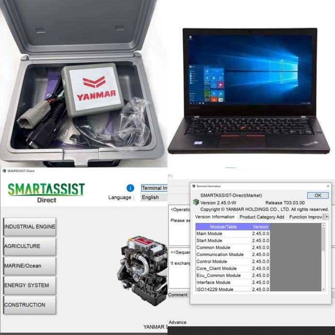 Yanmar Diagnose Diesel EFI Motor Bager Traktor Marine Generator