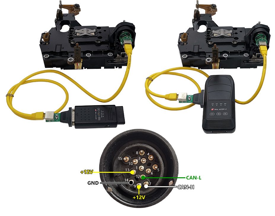 JLR-8HP 3. generacije (TC275): shema povezivanja